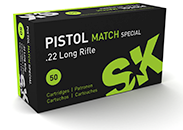 SK .22 LR Pistol Match Special 2,59g 291m/s - .22 LR pienoiskiväärinpatruunat - 4023045421445 - 2