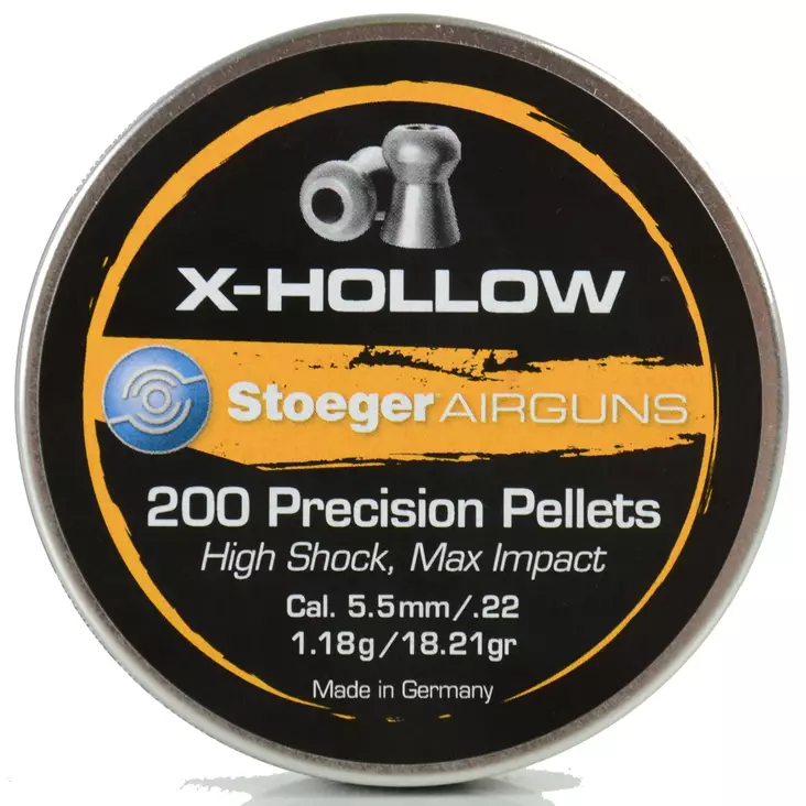 Stoeger X-Hollow 5,5mm 1,18g - 5,5 mm luodit - 037084303895 - 1