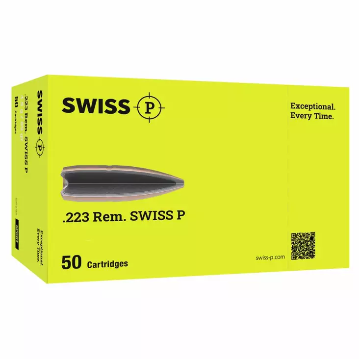 Swiss P DS-1 .223 FMJ 3,56 g - .223 Remington kiväärinpatruunat - 7640231350135 - 1