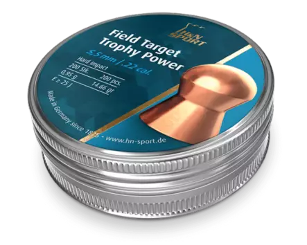 H&N Field Target Trophy Power 5,5 mm 0,95 g kuparoitu - 5,5 mm luodit - 4047058015026 - 2