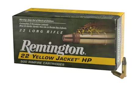Remington 22LR Yellow Jacket Hollow Point 2,14g 458m/s - Pienoiskiväärin patruunat - 047700000916 - 1