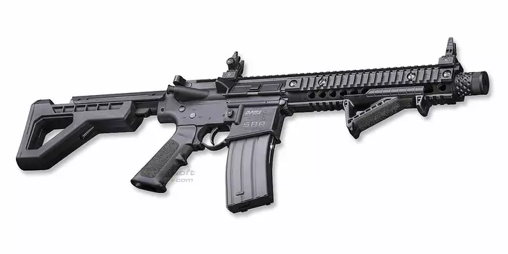 Crosman M4 DPMS SBR 4,5mm 135m/s - Ilmakiväärit 4,5 mm - 028478150676 - 1