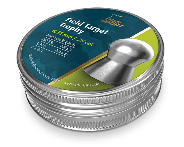 H&N Field Target Trophy 6,35 mm 1,29g - 6,35 mm luodit - 4047058001586 - 1
