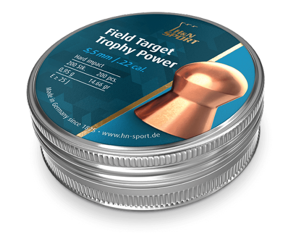 H&N Field Target Trophy Power 5,5 mm 0,95 g kuparoitu - 5,5 mm luodit - 4047058015026 - 2
