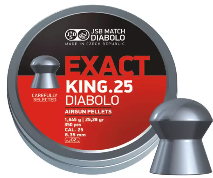 JSB Exact King 6,35mm 1,645g - 6,35 mm luodit - 8594180450646 - 1