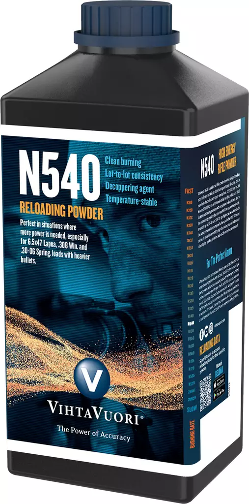 N540 ruuti, Vihtavuori, 1 kg purkki - Ruudit - 6420615700456 - 2