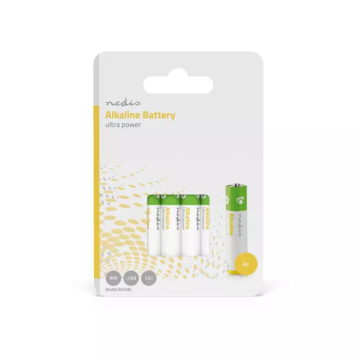 Nedis alkaliparisto AAA 1,5V 4kpl/pkt - Muut ase- ja metsästystarvikkeet - 5412810266876 - 1