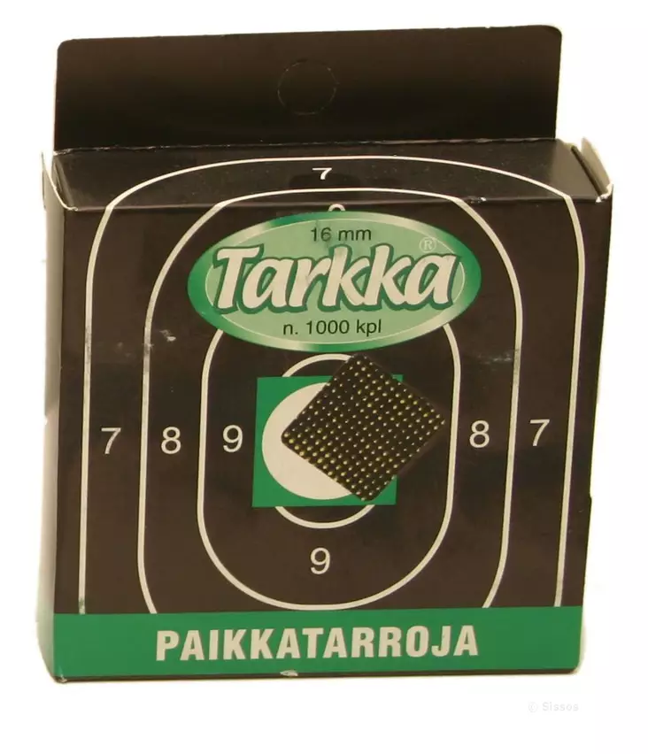 Paikkatarra 17mmx17mm rast, 1000kpl/ras - Paikkatarrat - 6410362412306 - 1
