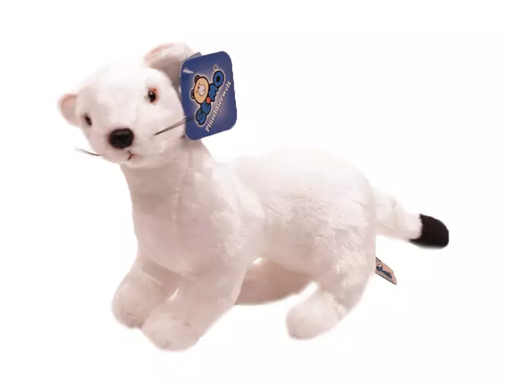 Pehmoeläin Kärppä 23cm valkoinen - Pehmolelut - 4023172016026 - 1