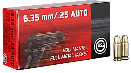 6,35 Geco FMJ 3,2g 50kpl - Muut pistoolin ja revolverin patruunat - 4000294123207 - 1