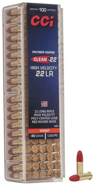 CCI .22 LR Clean-22 HV 2,6g 100 ptr - .22 LR pienoiskiväärinpatruunat - 604544650327 - 1