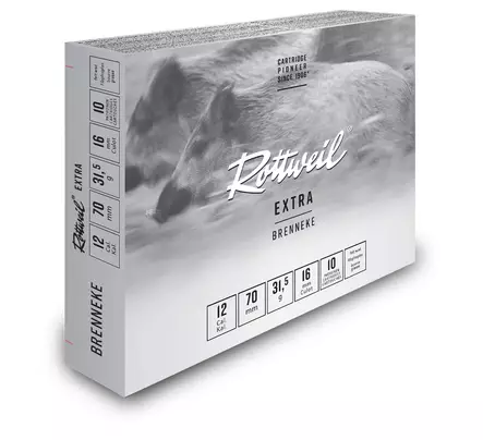 Rottweil Brenneke 12/70 31,5g Täyteinen - 12 cal. täyteiset haulikonpatruunat - 4000294320637 - 2