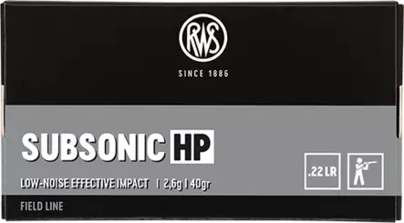 RWS .22 LR Subsonic HP 50ptr/ras - .22 LR pienoiskiväärinpatruunat - 4000294132667 - 1
