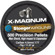 Stoeger X-Magnum 4,5mm 0,75g - 4,5 mm luodit - 037084303697 - 1