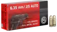 6,35 Geco FMJ 3,2g 50kpl - Muut pistoolin ja revolverin patruunat - 4000294123207 - 1