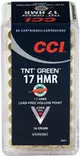 CCI .17 HMR 16gr TNT Green 50/ras - .17 HMR pienoiskiväärinpatruunat - 076683009517 - 1