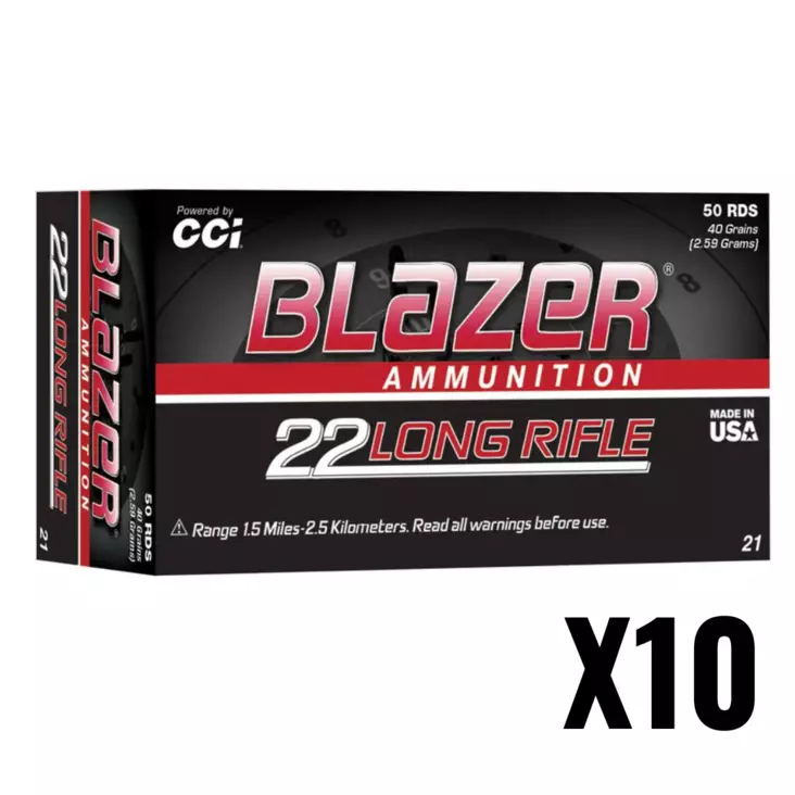 CCI .22 Blazer 500 ptr/ras - .22 LR pienoiskiväärinpatruunat - 604544619997 - 1