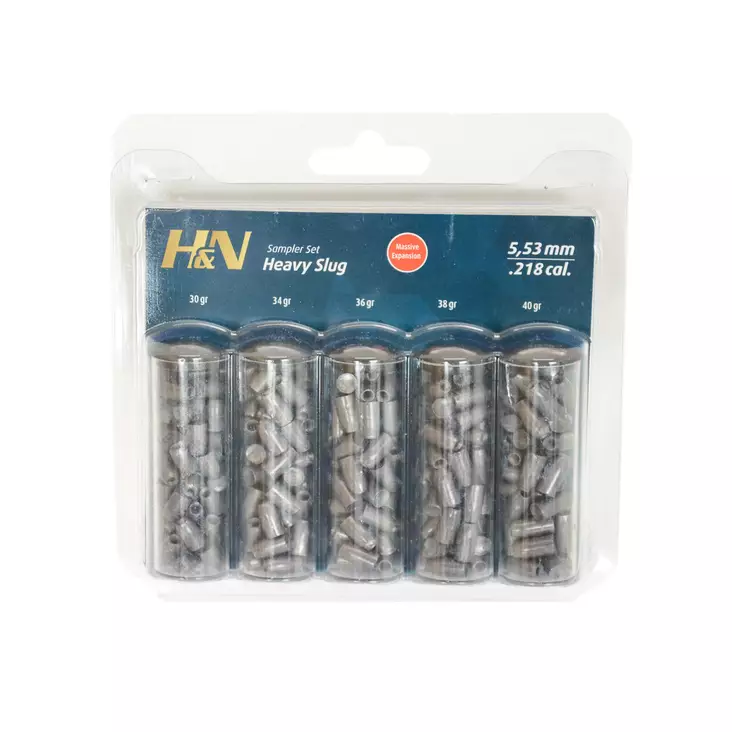 H&N Sampler Set Heavy Slug HP .218 5,5mm - 5,5 mm luodit - 4047058022437 - 1