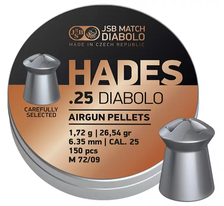 JSB Hades 6,35mm 1,720g 150 kpl - 6,35 mm luodit - 8594180451087 - 1