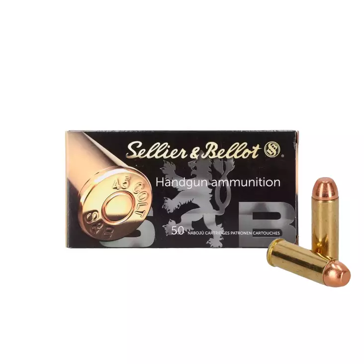 S&B .45 COLT FMJ 14,9 g 50 kpl - Muut pistoolin ja revolverin patruunat - 8590690311767 - 1