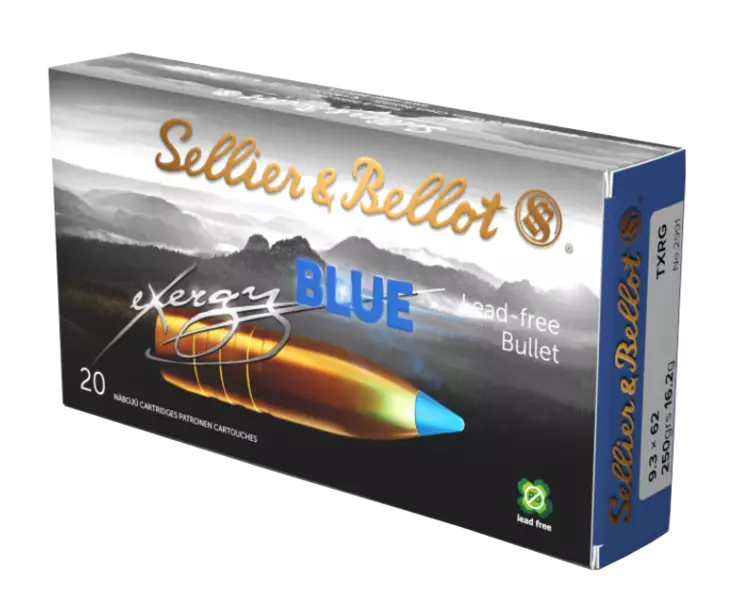 S&B 9,3x62 TXRG 16,2 g Exergy Blue - 9,3x62  kiväärinpatruunat - 8590690342877 - 1
