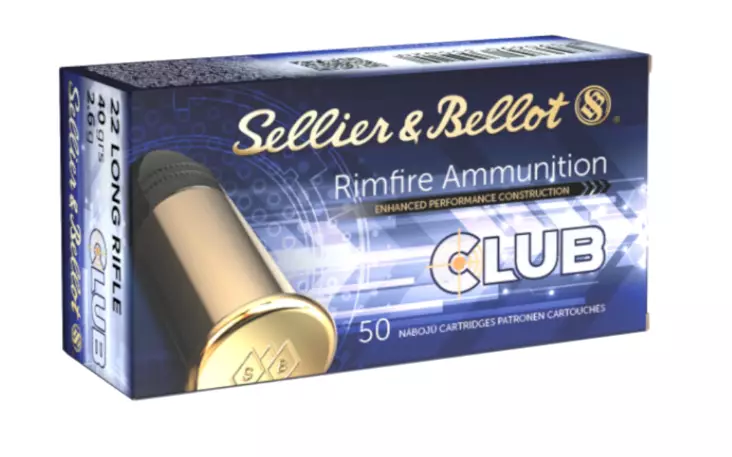 Sellier & Bellot .22 LR Long Rifle - Club 50 ptr - .22 LR pienoiskiväärinpatruunat - 8590690355297 - 1