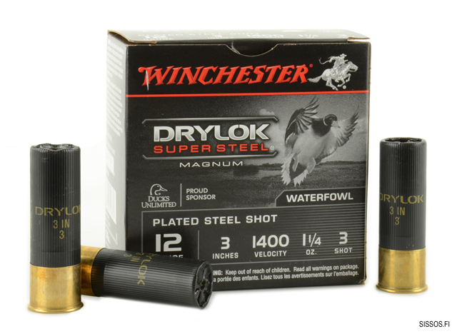 Winchester SuperX Drylok 12/76 35g 3,6mm - 12 cal. teräs haulikonpatruunat - 020892007727 - 2