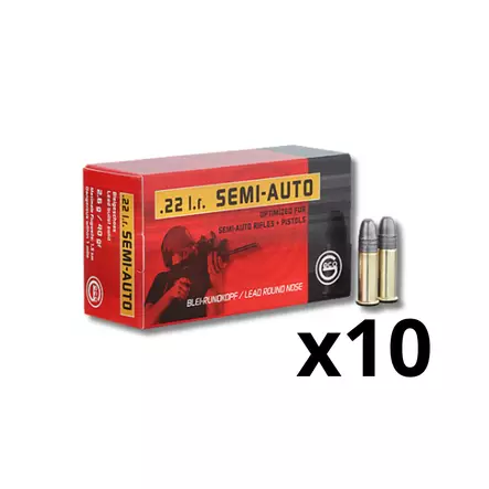 Geco .22lr Semi-Auto 2,6g 500 ptr/ltk - .22 LR pienoiskiväärinpatruunat - 0114000294185998 - 2