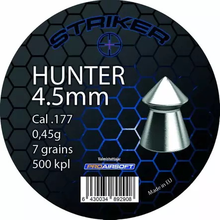 Striker Hunter 4,5mm 0,45g 500/ras - 4,5 mm luodit - 6430034892908 - 1