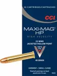 CCI .22 WMR MaxiMag JHP 2,6g 572m/s - Muut pienoiskiväärinpatruunat - 076683000248 - 1