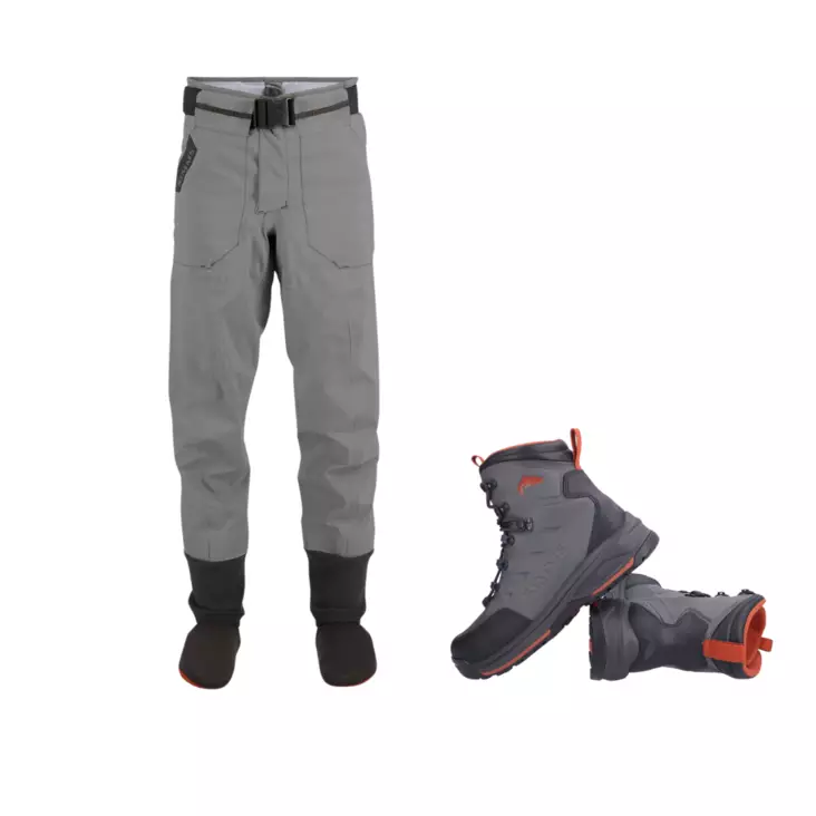 Simms Freestone Pant kahluuhousut ja Simms Freestone kahluukengät -kahluupaketti - Kahluuhousu + kenkä -tarjouspaketit - FrepMFre8 - 1