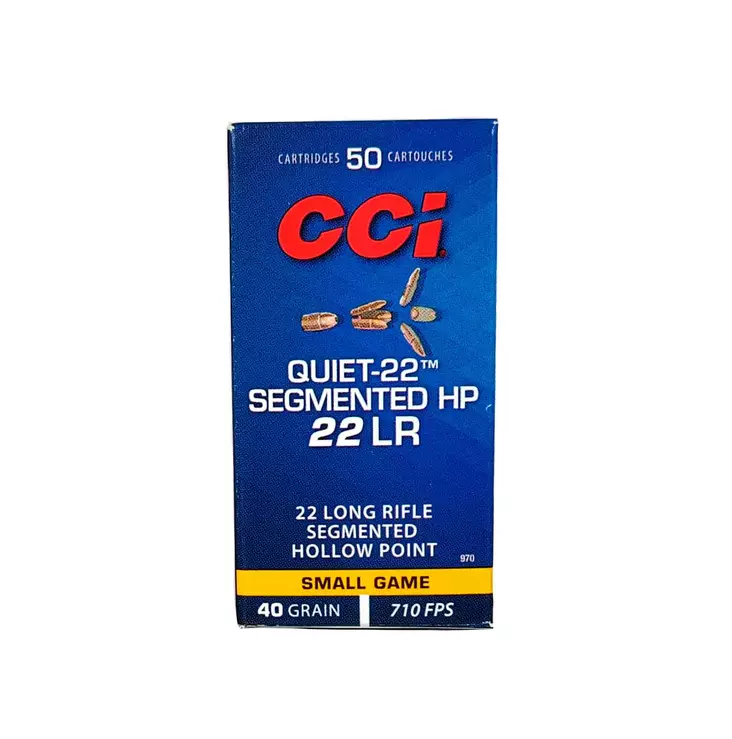 CCI .22lr Quiet-22 2,59g 50 ptr - .22 LR pienoiskiväärinpatruunat - 076683009708 - 2