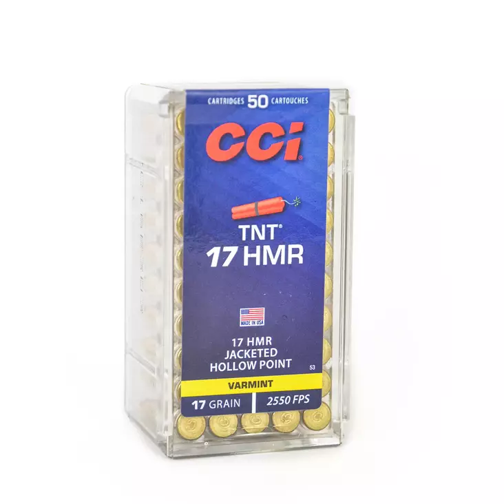 CCI 17 HMR 17gr TNT HP 50kpl - .17 HMR pienoiskiväärinpatruunat - 076683000538 - 1