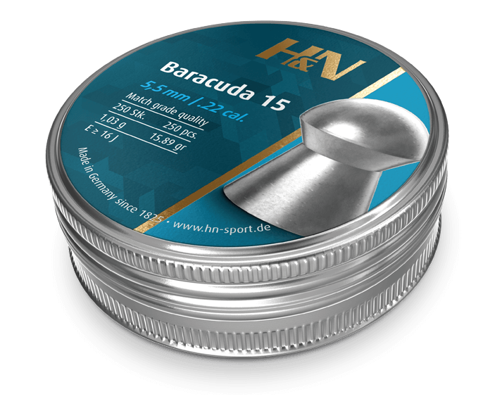 H&N Baracuda 15 5,52 mm 1,03g - 5,5 mm luodit - 4047058022178 - 1