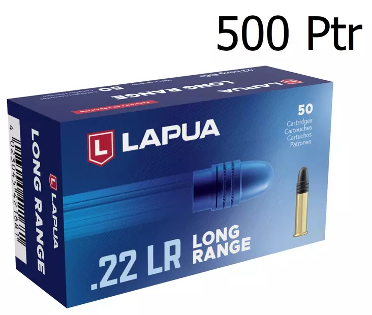 Lapua .22 LR Long Range 500 ptr - .22 LR pienoiskiväärinpatruunat - 4023045422688 - 1