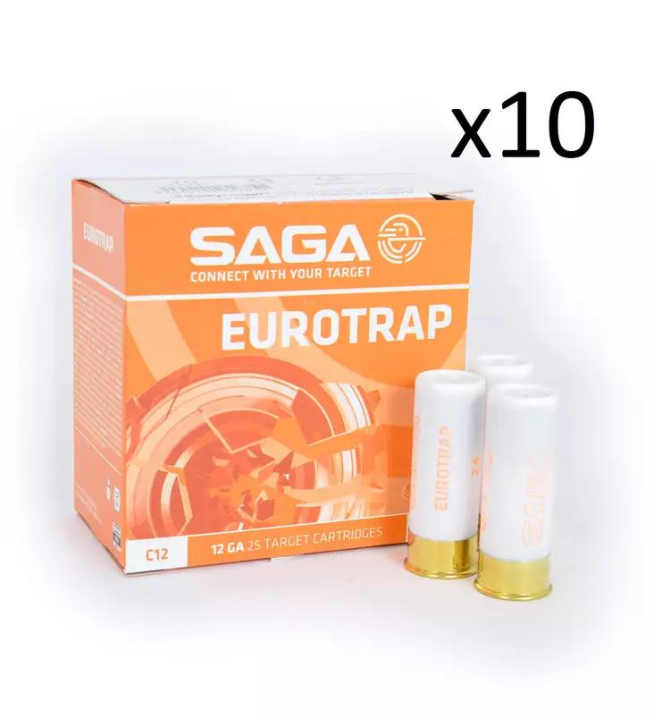 Saga Trap #7,5 2,4mm 24g 250/ltk - 12/70 Trap / Skeet haulikonpatruunat - 501010028 - 1