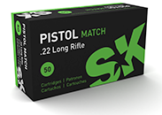 SK .22 LR Pistol Match 2,59g 286m/s - .22 LR pienoiskiväärinpatruunat - 4023045421148 - 2