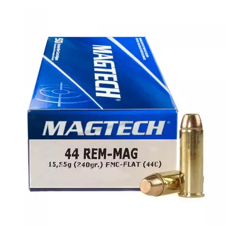 44 RemMag Magtech 15,55g FMC-Flat 50kpl - Muut pistoolin ja revolverin patruunat - 7891798016389 - 1