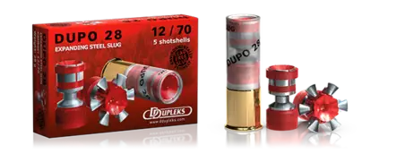 D Dupleks Dupo täyt. 28 g 12/76 - 12 cal. täyteiset haulikonpatruunat - 4751007980159 - 1