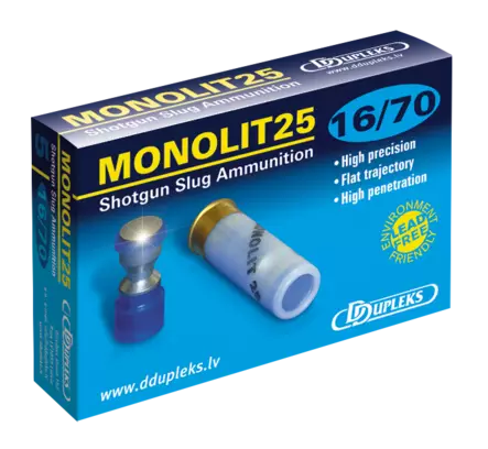 DDupleks Monolit 25 16/70 5 ptr - 16 cal. haulikonpatruunat - 4751007981019 - 1
