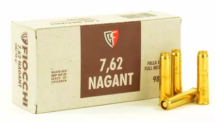 Fiocchi 7,62 Nagant FMJ 6,35g - Muut pistoolin ja revolverin patruunat - 762344001449 - 1