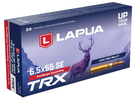 Lapua 6,5x55SE patruuna, Solid TRX N583 - 6,5x55SE kiväärinpatruunat - 6418267103909 - 1