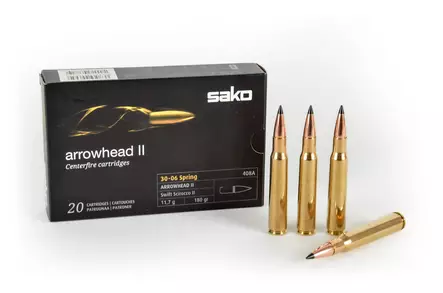 Sako 30-06 Sprg. SP Arrowhead ll 11,7 g - .30-06 Springfield kiväärinpatruunat - 6438053996959 - 1