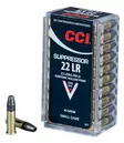 CCI .22 LR Supressor HP 2,92g 296m/s - .22 LR pienoiskiväärinpatruunat - 076683009579 - 1