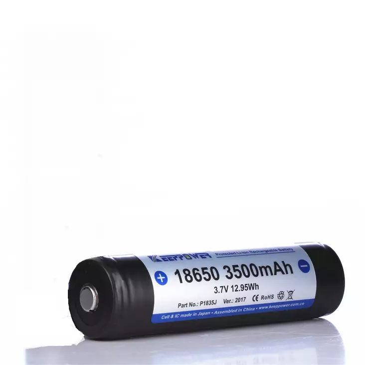 18650 Keeppower 3500mAh 3,7V Li-ion akku - Koiratutkien lisävarusteet - 602000019 - 1