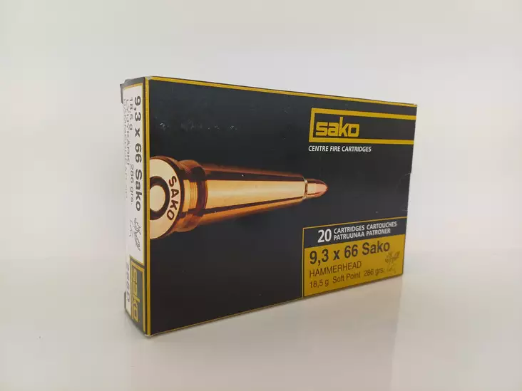 9,3x66 Sako Hammerhead 18,5g 10ptr - Muut kiväärinpatruunat - 6438053999059 - 1