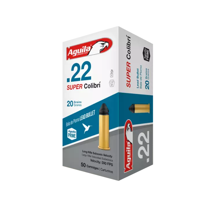 Aguila .22 LR Super Colibri Subsonic 20gr - .22 LR pienoiskiväärinpatruunat - 640420001289 - 1
