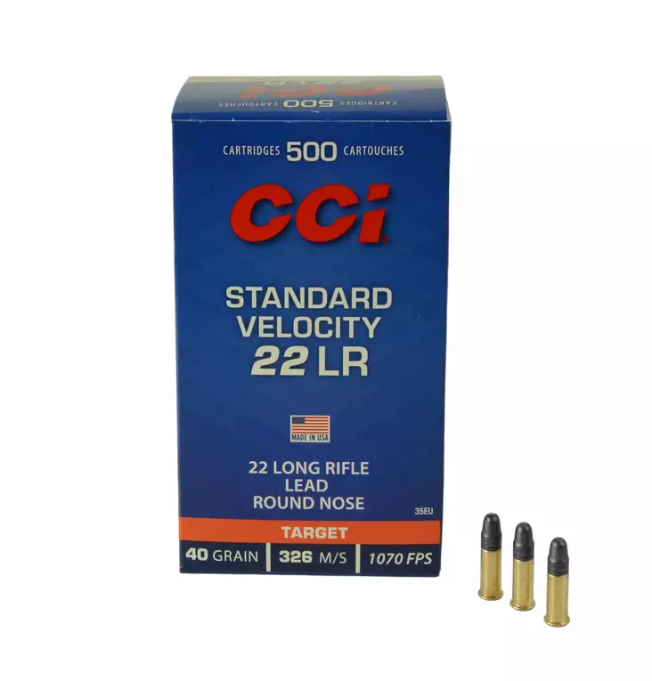 CCI .22 LR Standard 2,6g 326m/s - .22 LR pienoiskiväärinpatruunat - 604544620009 - 1
