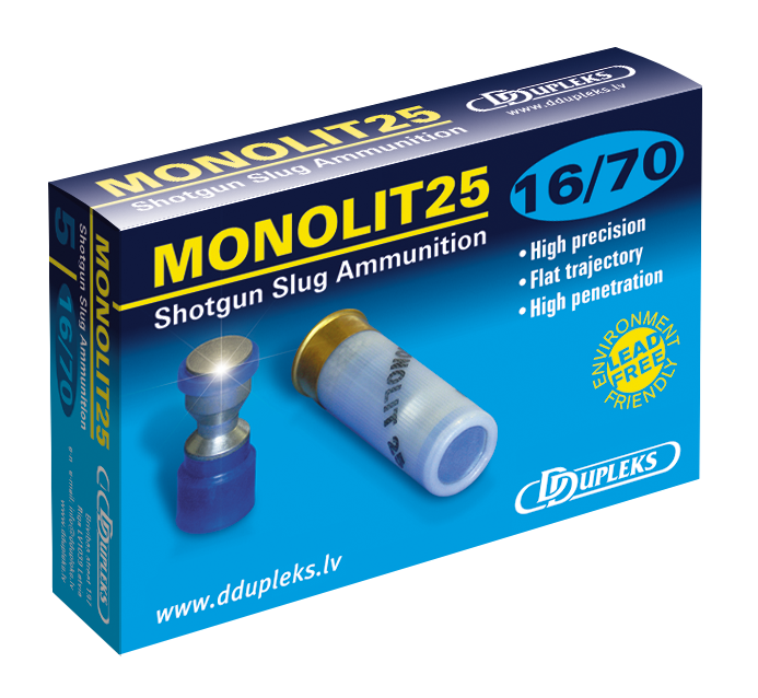 DDupleks Monolit 25 16/70 5 ptr - 16 cal. haulikonpatruunat - 4751007981019 - 1