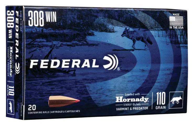Federal .308 Win. V-Max 7,15 g - .308 Winchester kiväärinpatruunat - 604544647549 - 1